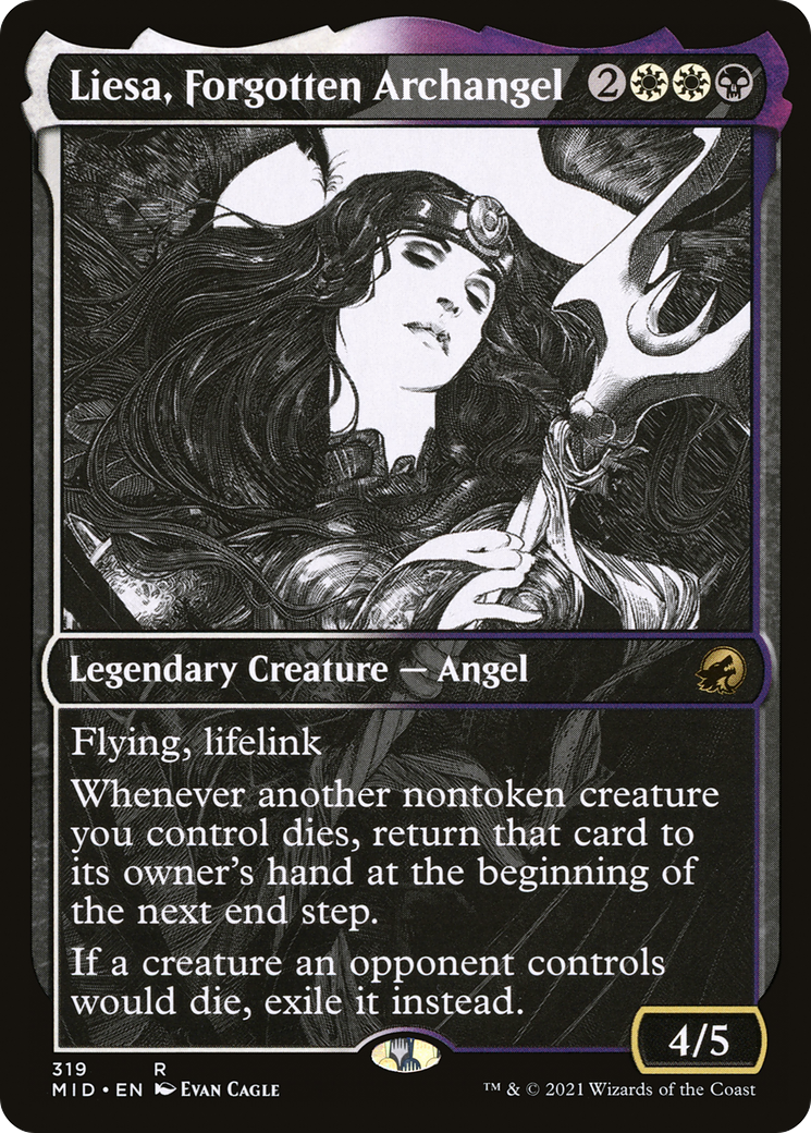 Liesa, Forgotten Archangel (Showcase) (319) [Innistrad: Midnight Hunt] - Deck Out Gaming