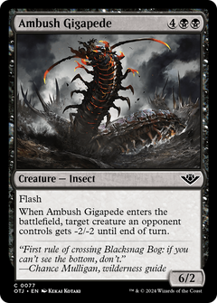 Ambush Gigapede (77) [Outlaws of Thunder Junction] - Deck Out Gaming