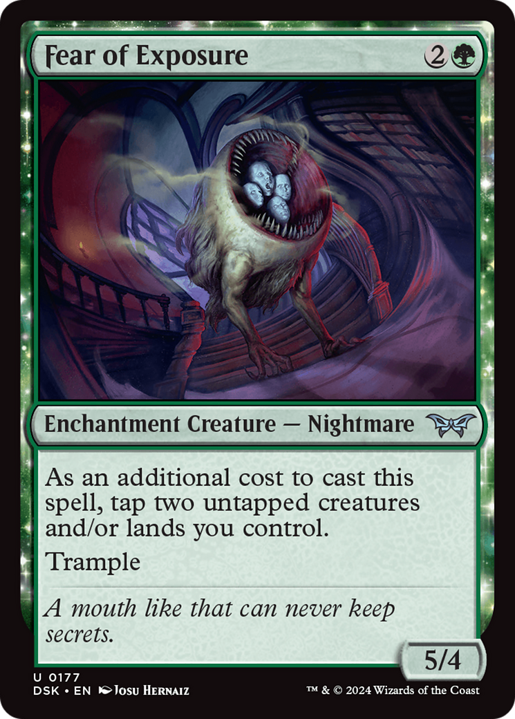 Fear of Exposure (177) [Duskmourn: House of Horror] foil - Deck Out Gaming