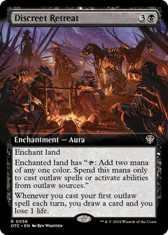 Discreet Retreat (Extended Art) (56) [Outlaws of Thunder Junction Commander] - Deck Out Gaming