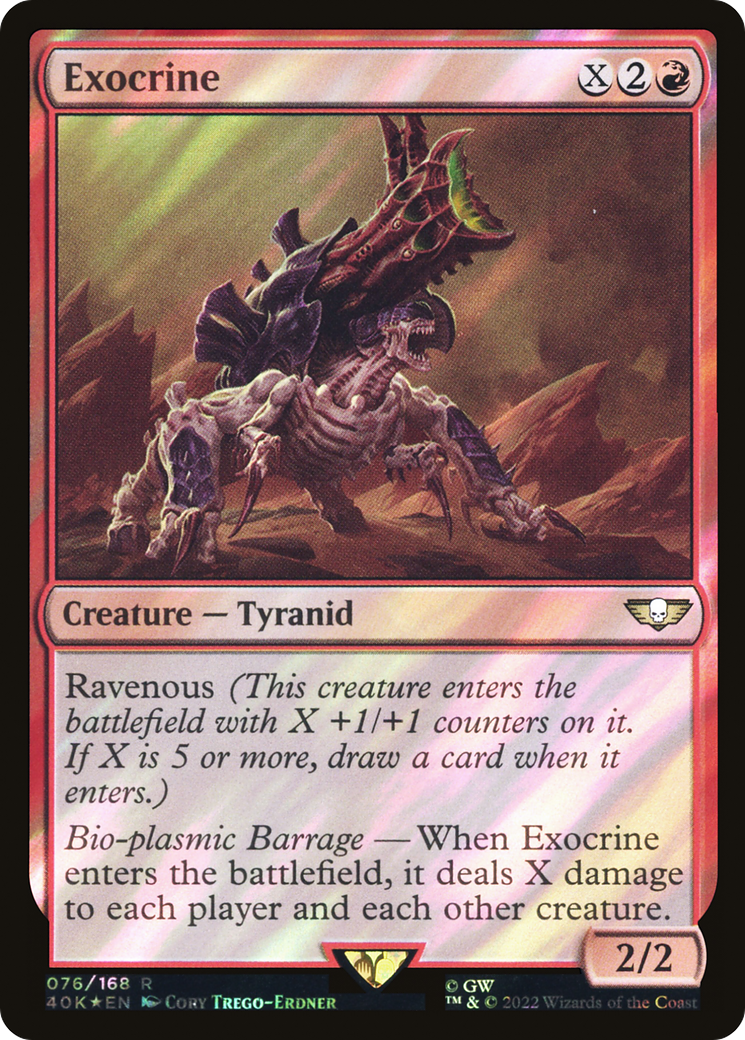 Exocrine (Surge Foil) (76) [Warhammer 40,000 Commander] foil - Deck Out Gaming