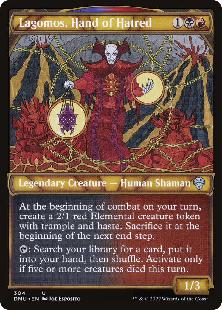 Lagomos, Hand of Hatred (Showcase) (304) [Dominaria United] foil - Deck Out Gaming
