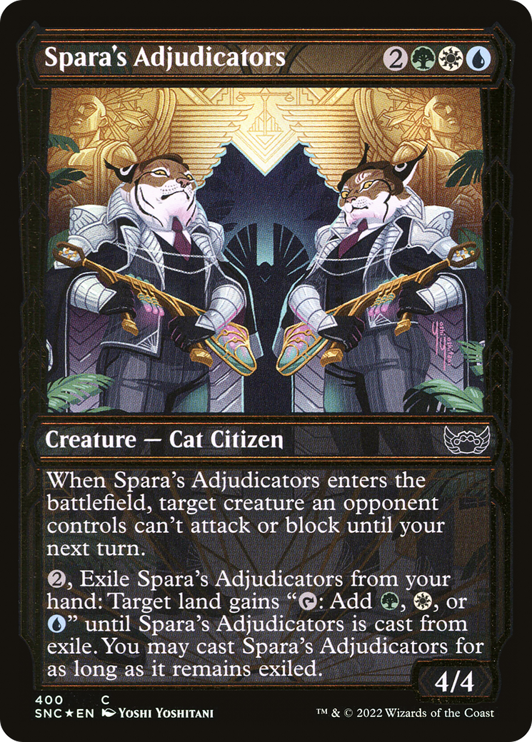 Spara's Adjudicators (Gilded Foil) (400) [Streets of New Capenna] foil - Deck Out Gaming