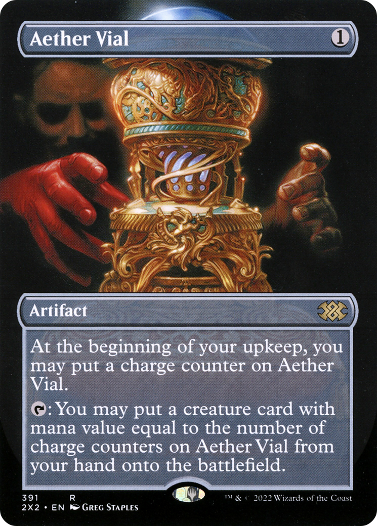 Aether Vial (Borderless) (391) [Double Masters 2022] - Deck Out Gaming