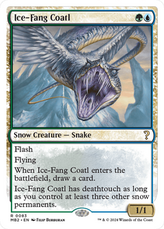 Ice-Fang Coatl (White Border) (83) [Mystery Booster 2] - Deck Out Gaming