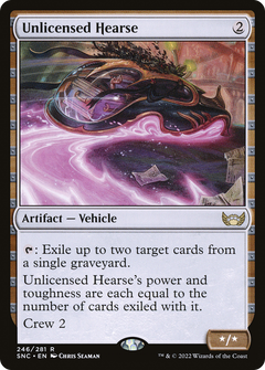 Unlicensed Hearse (246) [Streets of New Capenna] foil - Deck Out Gaming