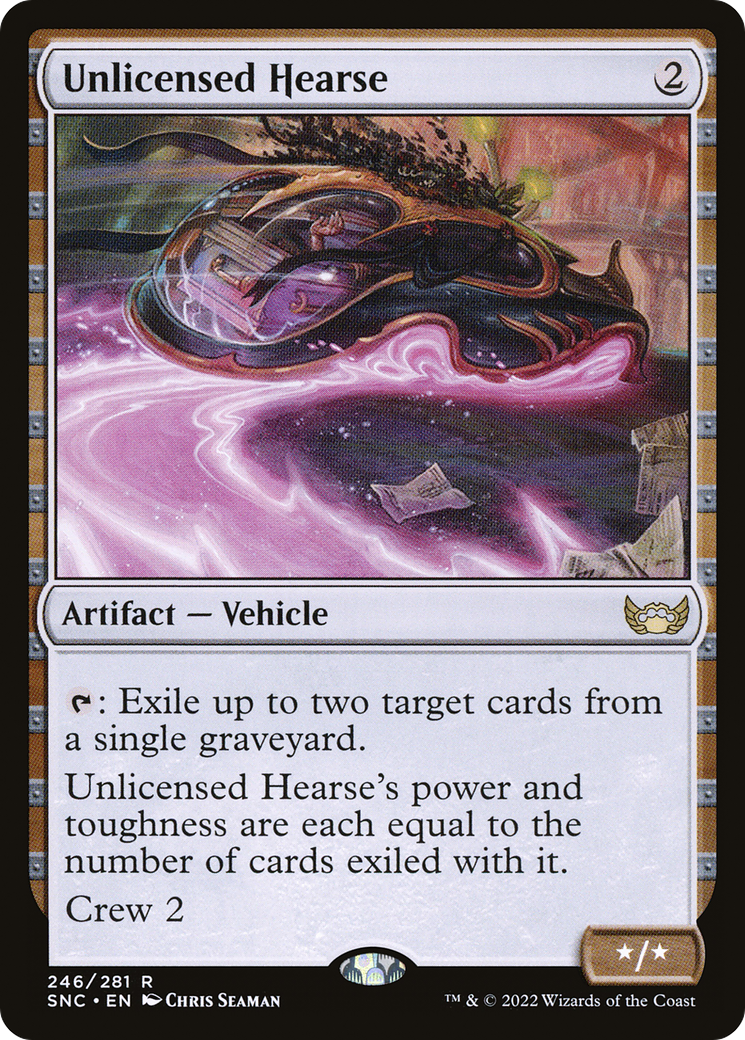 Unlicensed Hearse (246) [Streets of New Capenna] foil - Deck Out Gaming