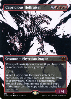 Capricious Hellraiser (Showcase) (310) [Phyrexia: All Will Be One] foil - Deck Out Gaming