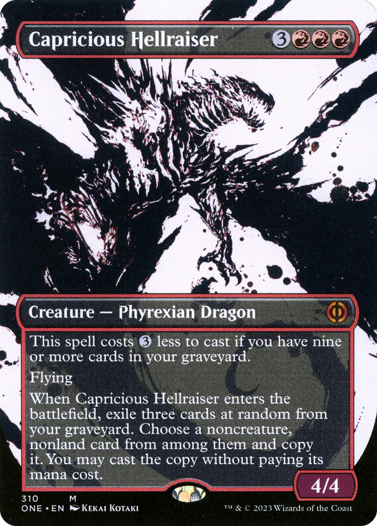 Capricious Hellraiser (Showcase) (310) [Phyrexia: All Will Be One] foil - Deck Out Gaming