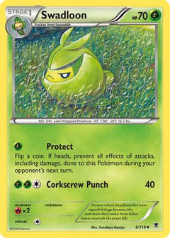 Swadloon (6) [XY - Phantom Forces] Reverse Holofoil - Deck Out Gaming