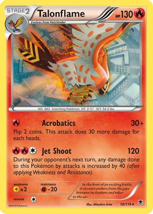 Talonflame (10) [XY - Phantom Forces] Reverse Holofoil - Deck Out Gaming