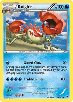 Kingler (14) [XY - Phantom Forces] Reverse Holofoil - Deck Out Gaming