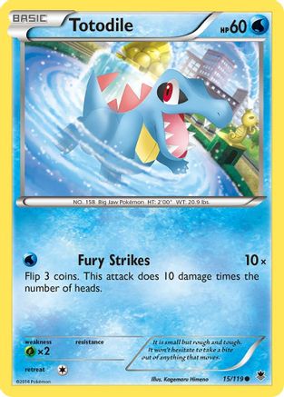 Totodile (15) [XY - Phantom Forces] Reverse Holofoil - Deck Out Gaming