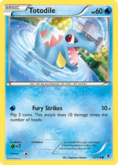 Totodile (15) [XY - Phantom Forces] Reverse Holofoil - Deck Out Gaming