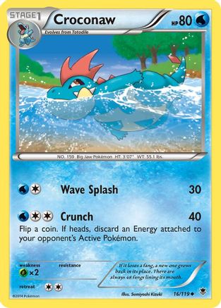 Croconaw (16) [XY - Phantom Forces] Reverse Holofoil - Deck Out Gaming