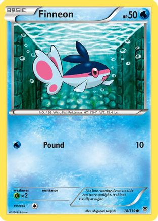 Finneon (18) [XY - Phantom Forces] Reverse Holofoil - Deck Out Gaming