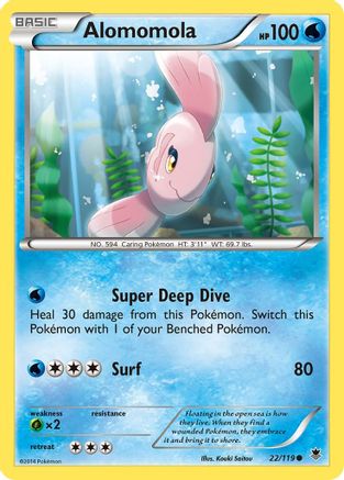 Alomomola (22) [XY - Phantom Forces] Reverse Holofoil - Deck Out Gaming