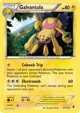 Galvantula (27) [XY - Phantom Forces] Reverse Holofoil - Deck Out Gaming
