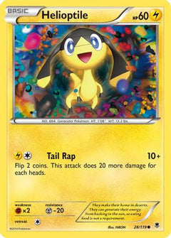 Helioptile (28) (28) [XY - Phantom Forces] Reverse Holofoil - Deck Out Gaming