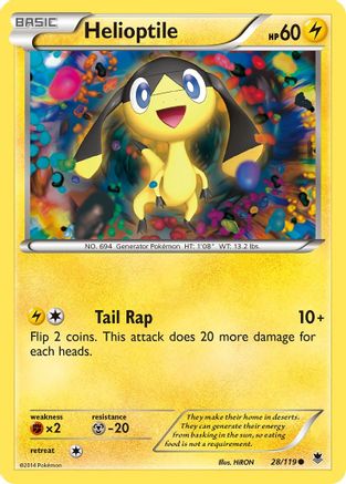 Helioptile (28) (28) [XY - Phantom Forces] - Deck Out Gaming
