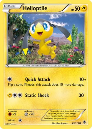 Helioptile (29) (29) [XY - Phantom Forces] - Deck Out Gaming