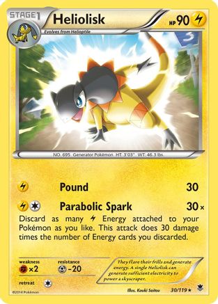 Heliolisk (30) [XY - Phantom Forces] Holofoil - Deck Out Gaming