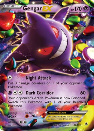 Gengar EX (34) [XY - Phantom Forces] Holofoil - Deck Out Gaming