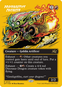 Draconautics Engineer (Borderless) (First-Place Foil) (540) [Aetherdrift] foil - Deck Out Gaming