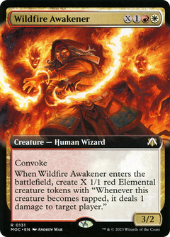 Wildfire Awakener (Extended Art) (131) [March of the Machine Commander] foil - Deck Out Gaming