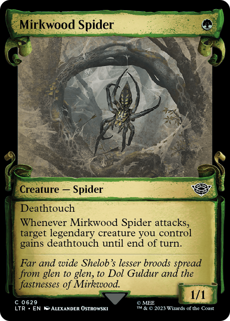 Mirkwood Spider (Showcase Scrolls) (629) [The Lord of the Rings: Tales of Middle-earth] foil - Deck Out Gaming