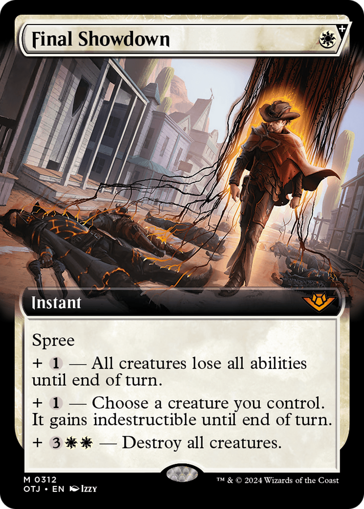 Final Showdown (Extended Art) (312) [Outlaws of Thunder Junction] foil - Deck Out Gaming