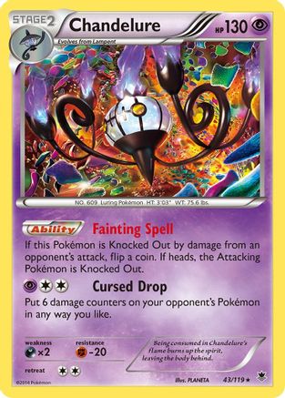 Chandelure (43) [XY - Phantom Forces] Holofoil - Deck Out Gaming
