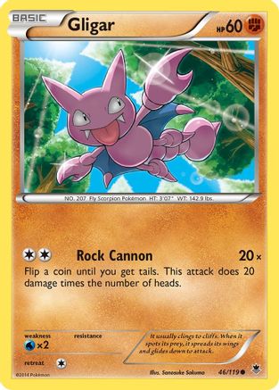 Gligar (46) [XY - Phantom Forces] - Deck Out Gaming