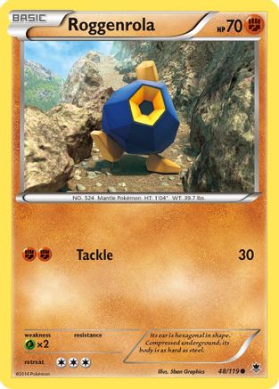 Roggenrola (48) [XY - Phantom Forces] Reverse Holofoil - Deck Out Gaming
