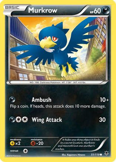 Murkrow (51) [XY - Phantom Forces] Reverse Holofoil - Deck Out Gaming