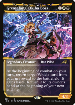 Greasefang, Okiba Boss (Showcase) (397) [Kamigawa: Neon Dynasty] foil - Deck Out Gaming