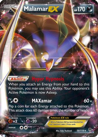 Malamar EX (58) [XY - Phantom Forces] Holofoil - Deck Out Gaming
