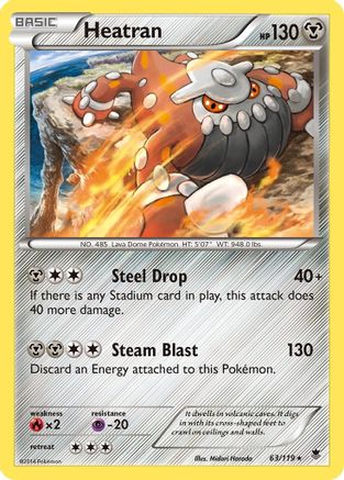 Heatran (63) [XY - Phantom Forces] Holofoil - Deck Out Gaming