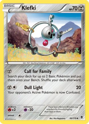 Klefki (66) [XY - Phantom Forces] Reverse Holofoil - Deck Out Gaming