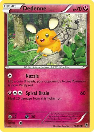 Dedenne (70) [XY - Phantom Forces] - Deck Out Gaming
