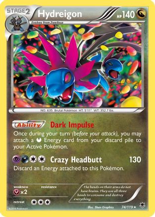 Hydreigon (74) [XY - Phantom Forces] Holofoil - Deck Out Gaming