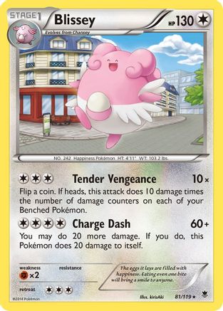 Blissey (81) [XY - Phantom Forces] Reverse Holofoil - Deck Out Gaming
