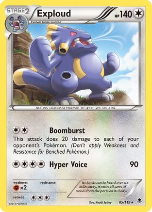 Exploud (85) [XY - Phantom Forces] Reverse Holofoil - Deck Out Gaming