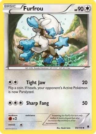 Furfrou (90) [XY - Phantom Forces] Reverse Holofoil - Deck Out Gaming