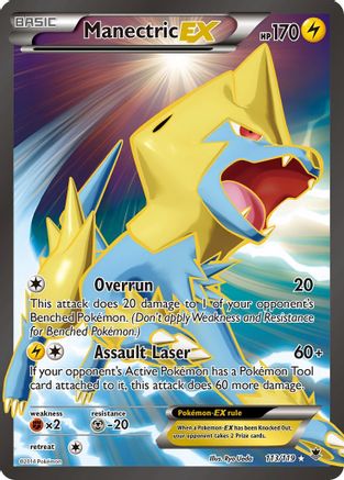 Manectric EX (113 Full Art) (113) [XY - Phantom Forces] Holofoil - Deck Out Gaming