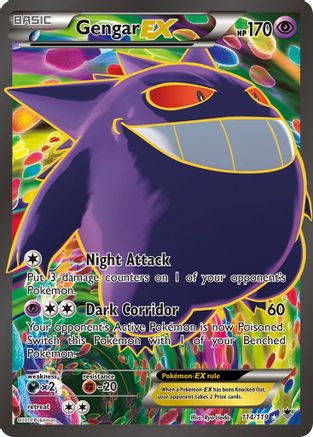 Gengar EX (114 Full Art) (114) [XY - Phantom Forces] Holofoil - Deck Out Gaming