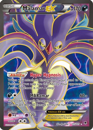 Malamar EX (115 Full Art) (115) [XY - Phantom Forces] Holofoil - Deck Out Gaming