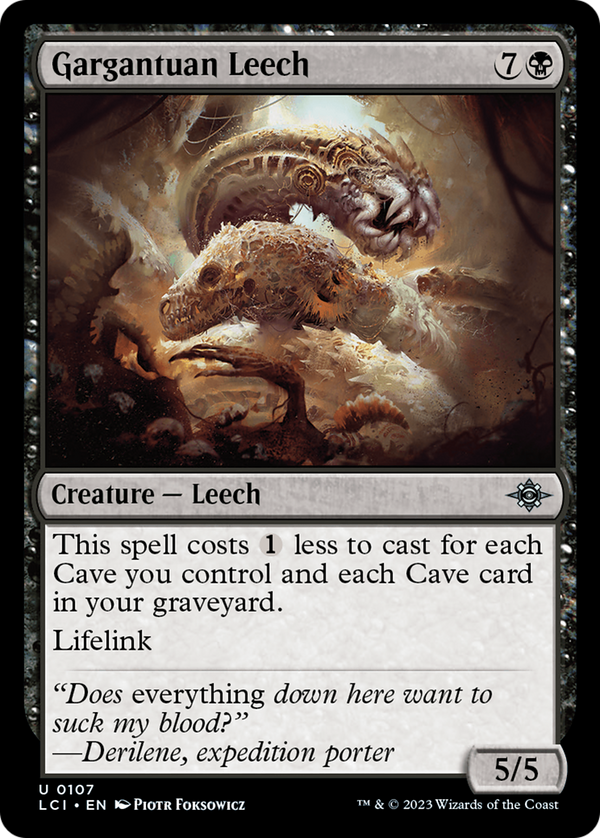 Gargantuan Leech (107) [The Lost Caverns of Ixalan] foil - Deck Out Gaming