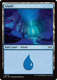 Island (0279) (279) [Duskmourn: House of Horror] foil - Deck Out Gaming