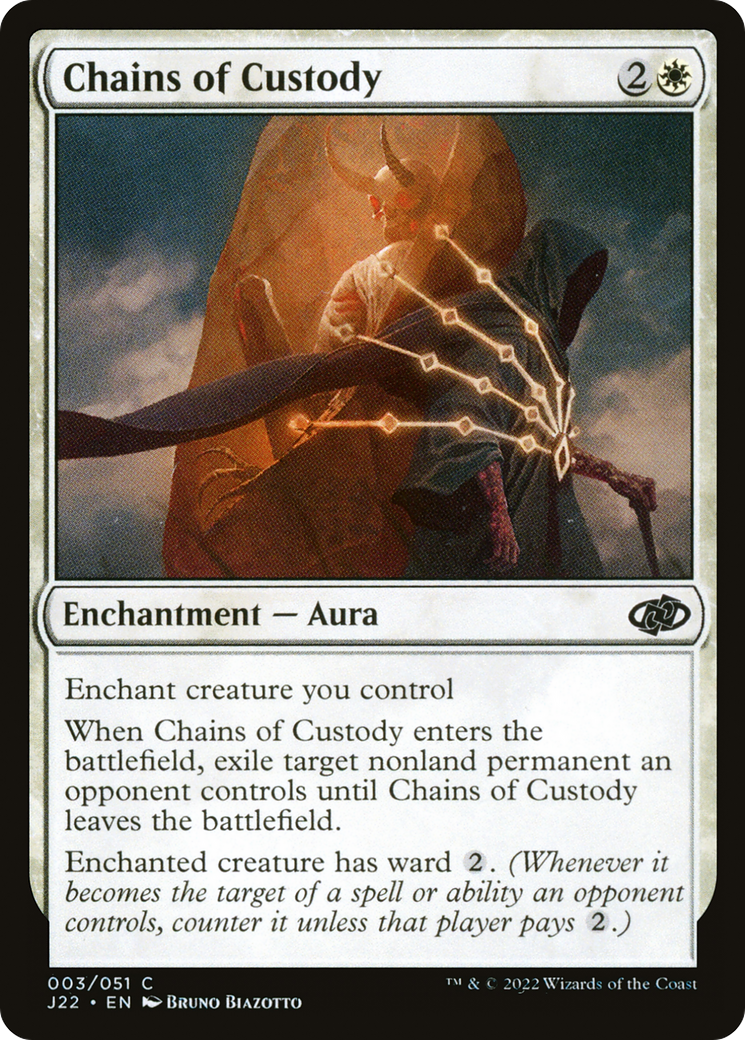 Chains of Custody (3) [Jumpstart 2022] - Deck Out Gaming